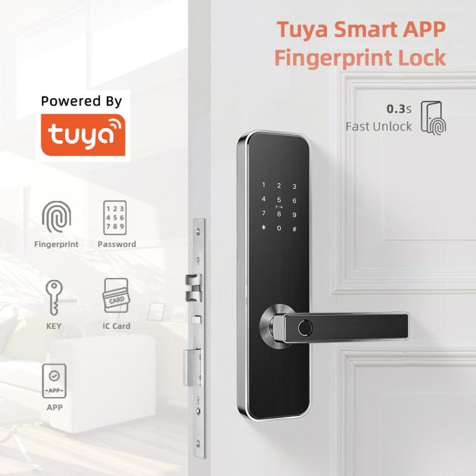 Khóa cửa thông minh Bluetooth Điều khiển hệ thống ứng dụng Tuya để sử dụng tại nhà 0