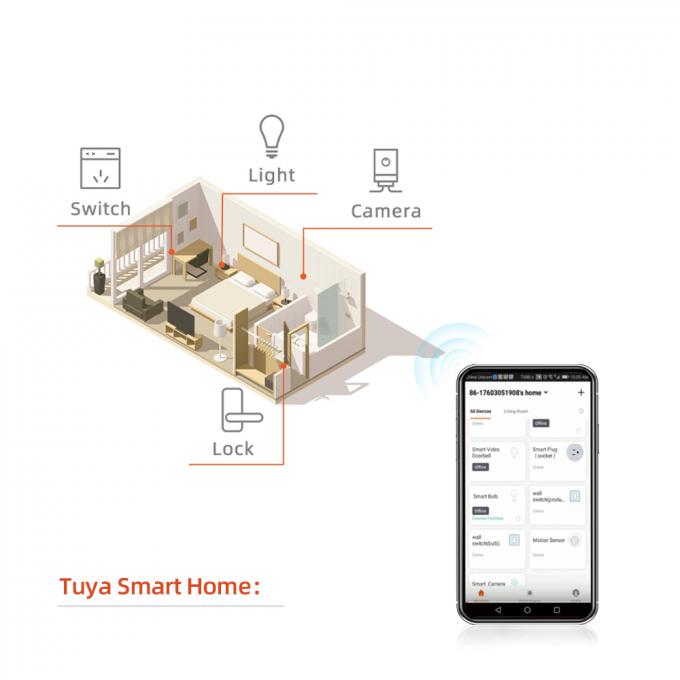 Khóa cửa thông minh Bluetooth Điều khiển hệ thống ứng dụng Tuya để sử dụng tại nhà 1