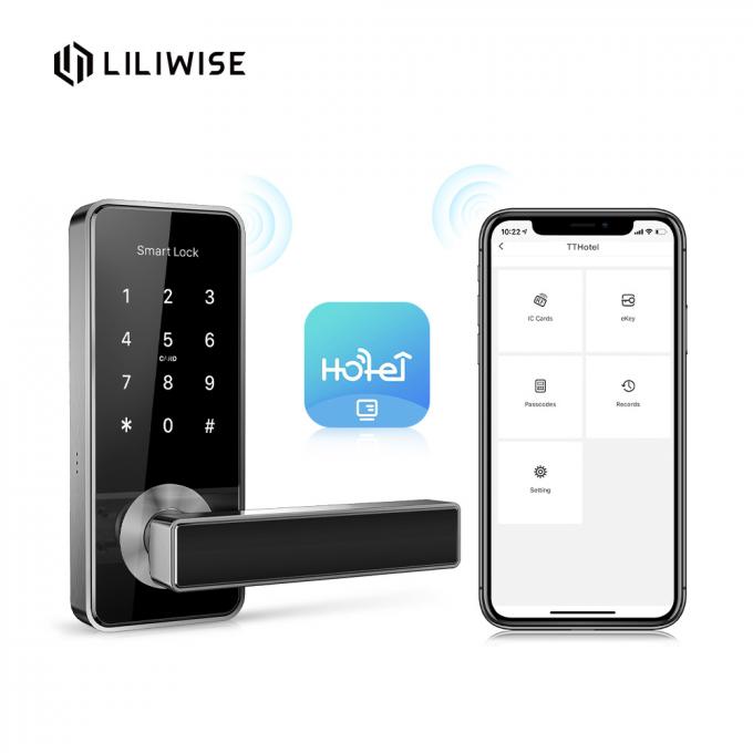 RFID Wifi Khóa cửa khách sạn Tay nắm cửa điện tử Hệ thống khóa cửa khách sạn thông minh 1