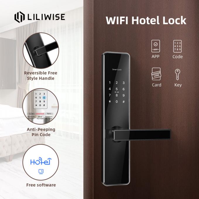 Khóa cửa khách sạn tự động Xi lanh không chìa khóa điện tử Wifi thông minh kỹ thuật số 2