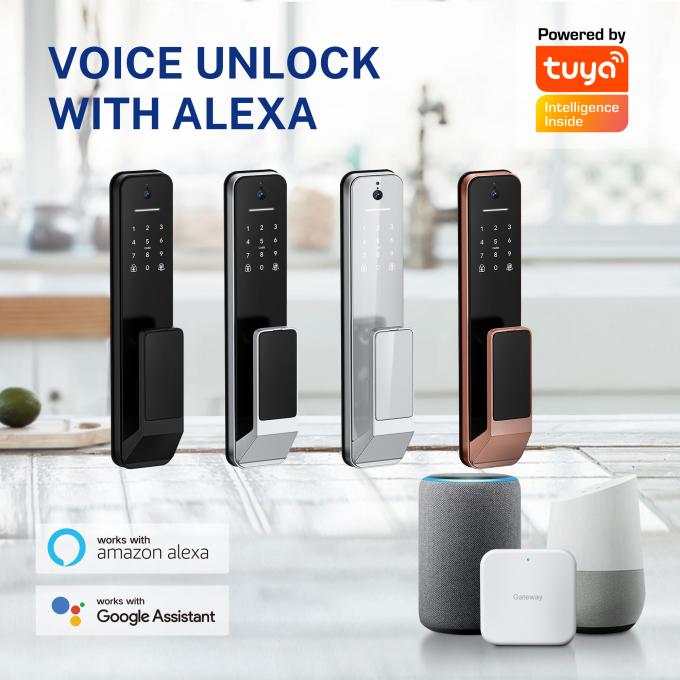 Kh&oacute;a th&ocirc;ng minh tự động ho&agrave;n to&agrave;n với WiFi Bluetooth V&acirc;n tay v&agrave; Ch&igrave;a kh&oacute;a 5