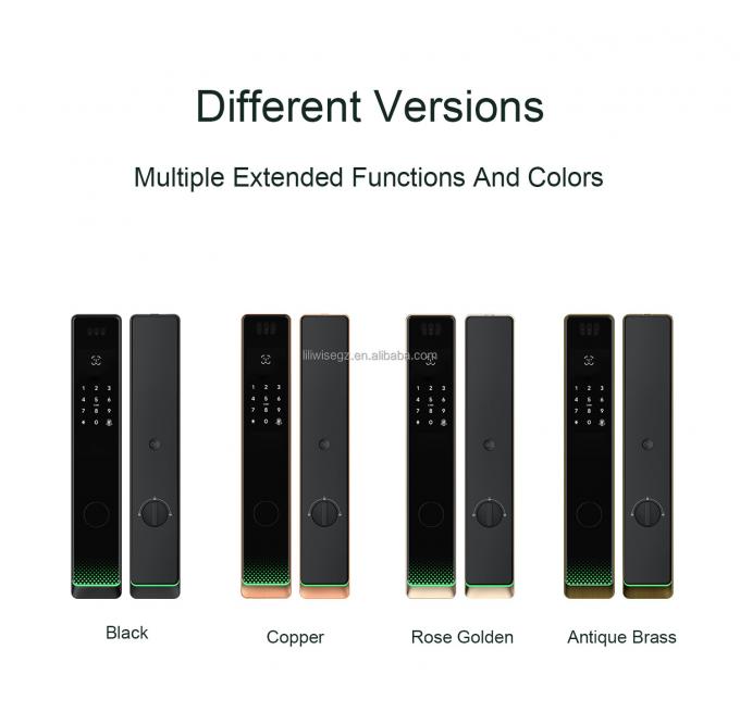 Liliwise Tuya An ninh gia đình Khóa cửa trước Khóa cửa ngoài Digital fingerprint An ninh chống nước Nhận dạng khuôn mặt Khóa thông minh 6